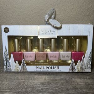 Nicole Miller New York 6 Pk Nail Polish Collection Gift Set New in Box NIB